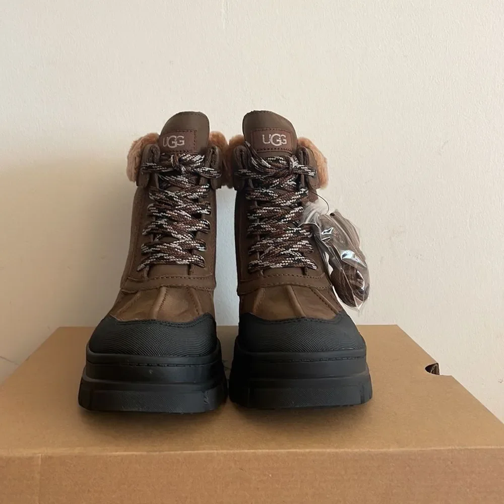 UGG Ashton Addie Tipped Boots Dark Earth USA Women Size 6.5/UK 4.5/EU 37.5